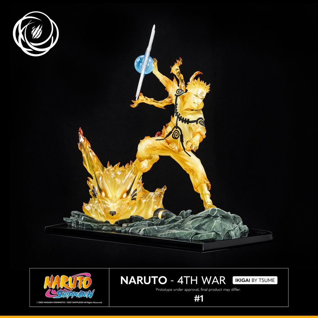 NARUTO Naruto Uzumaki Ikigai 4th War Statue Résine 1/6 By Tsume