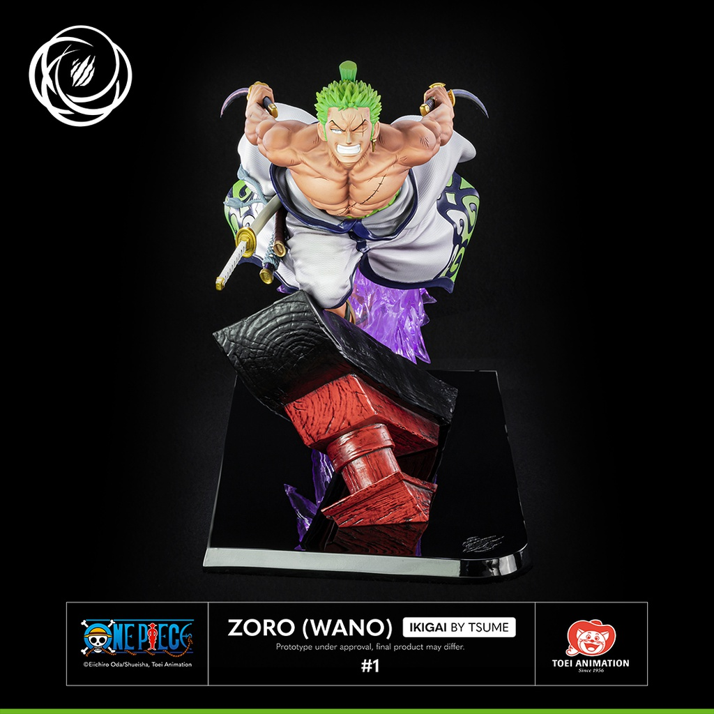 ONE PIECE - Zoro (Wano) Ikagai - Statue Résine 1/6 By Tsume - 3