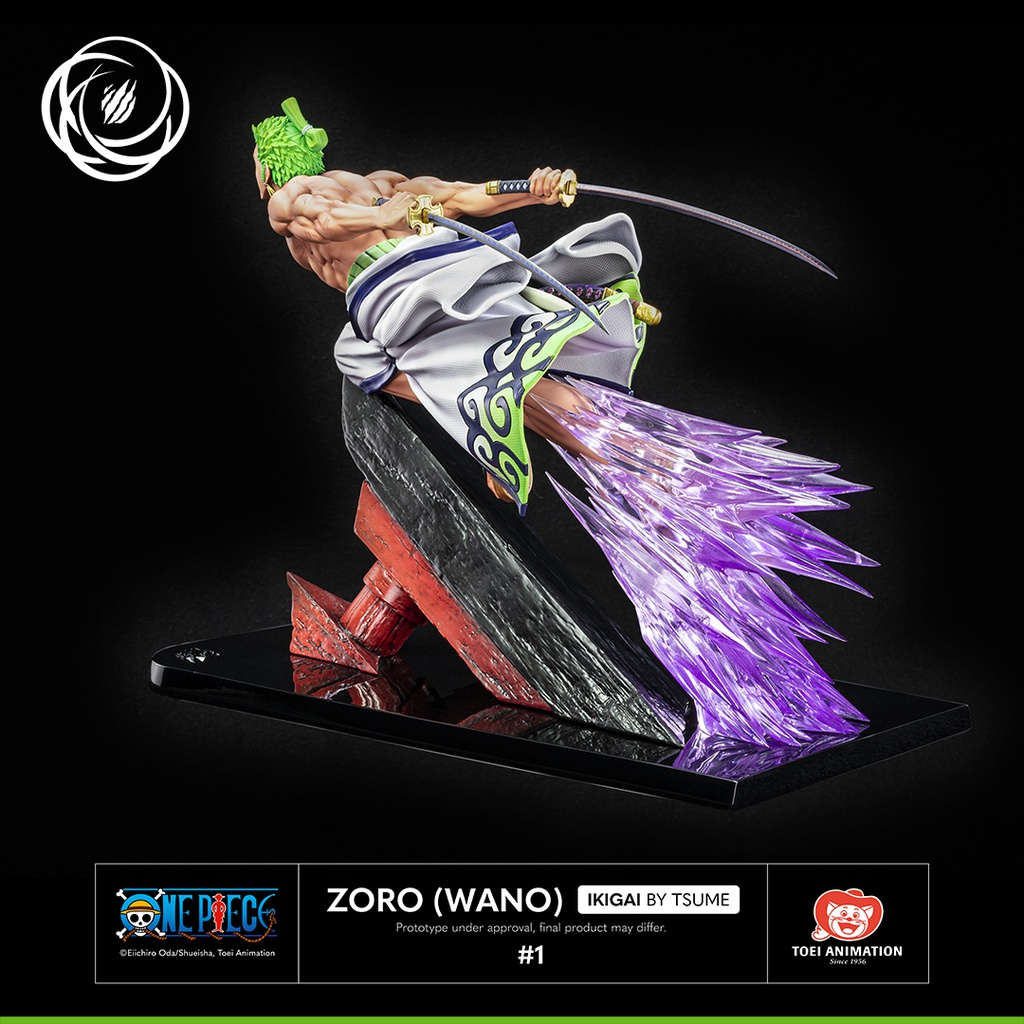 ONE PIECE - Zoro (Wano) Ikagai - Statue Résine 1/6 By Tsume - 5