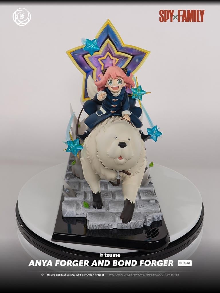 SPY X FAMILY - Anya Forger & Bond - Statue Ikigai 1/6 By Tsume 32cm - 2