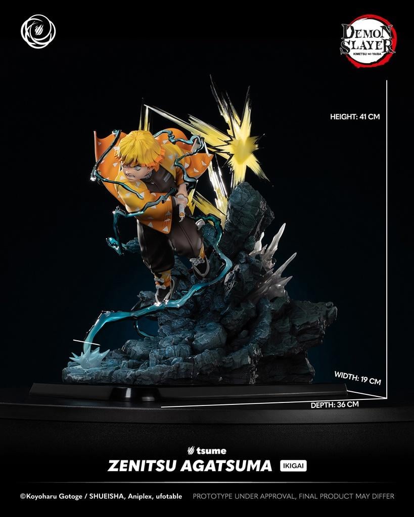 DEMON SLAYER - Zenitsu Agatsuma - Statue Ikigai 1/6 By Tsume 41cm - 6