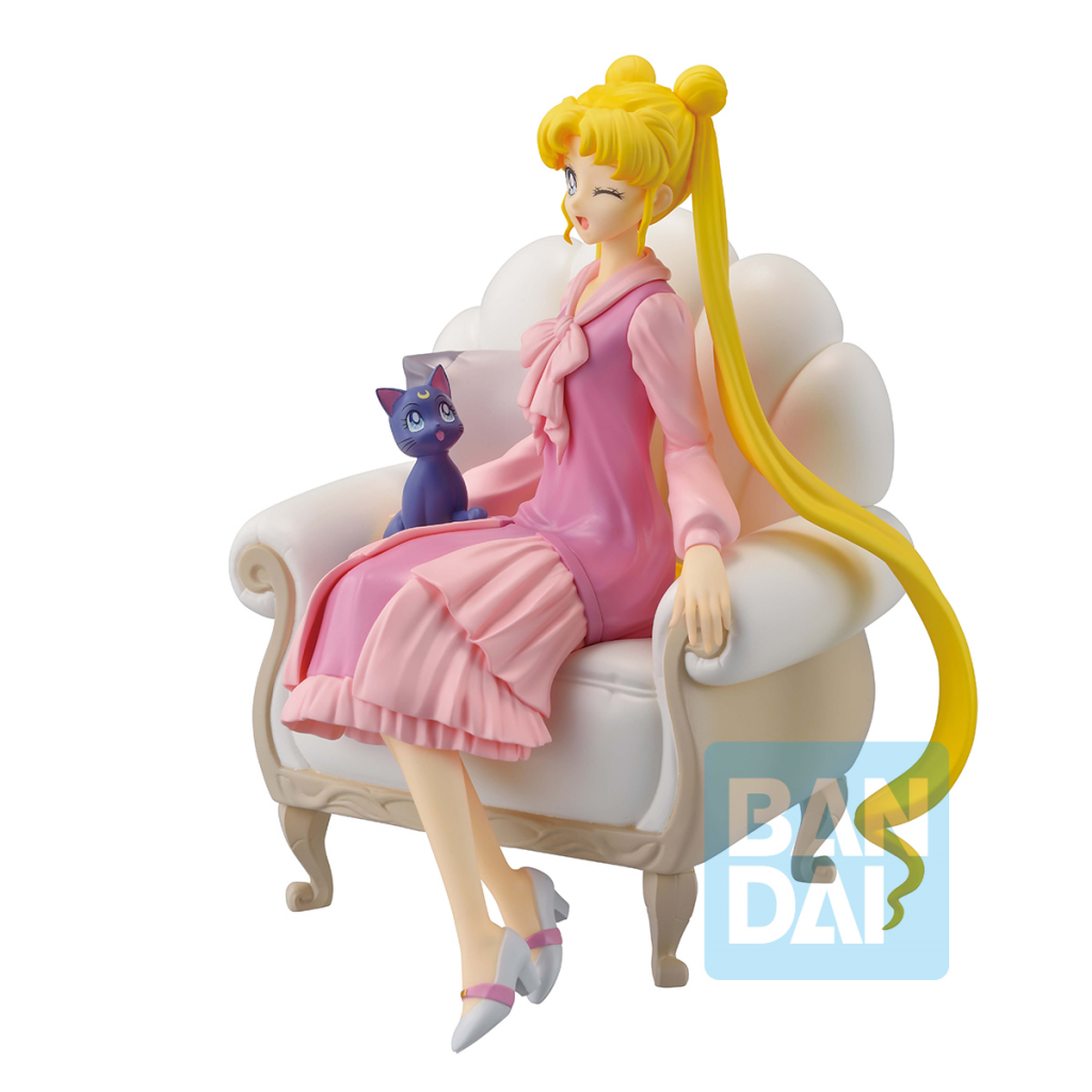 SAILOR MOON COSMOS - Usagi & Luna - Figurine Antique Style 13cm - 4