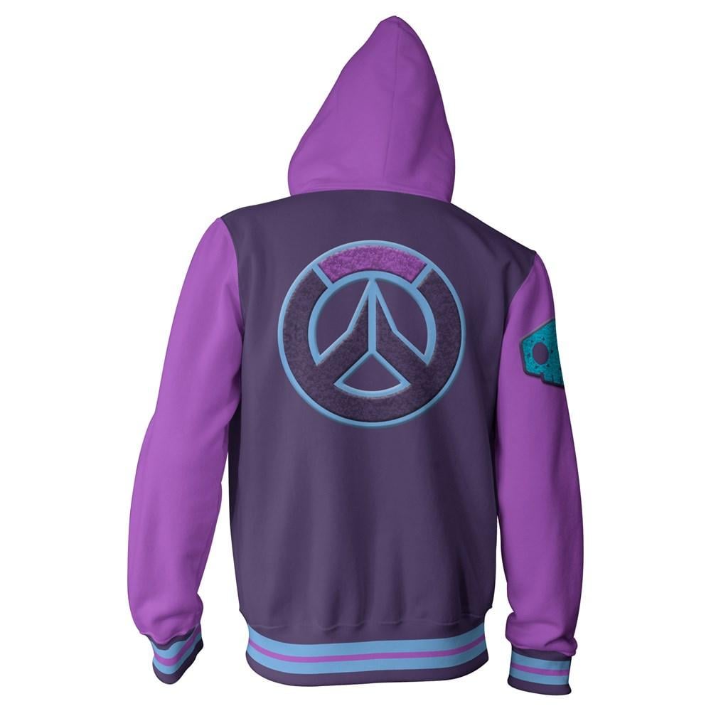 OVERWATCH - Varsity SOMBRA Zip-up Hoodies (M) - 2
