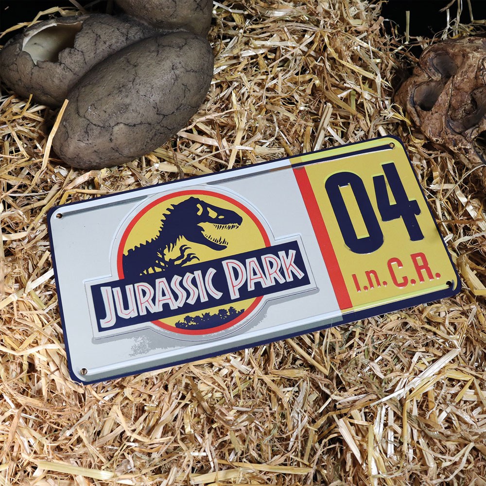 JURASSIC PARK Réplique plaque minéralogique '30x15cm'