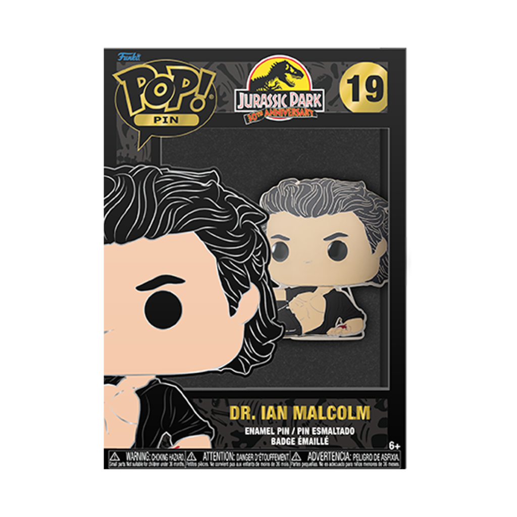 JURASSIC PARK - Pop Large Enamel Pin N° 19 - Dr. Ian Malcolm - 2