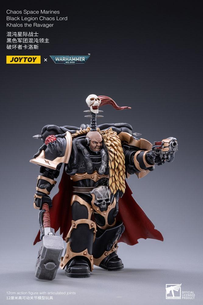 WARHAMMER 40K - Black Legion Chaos Lord Khalos the Ravager - Fig. 16cm - 3
