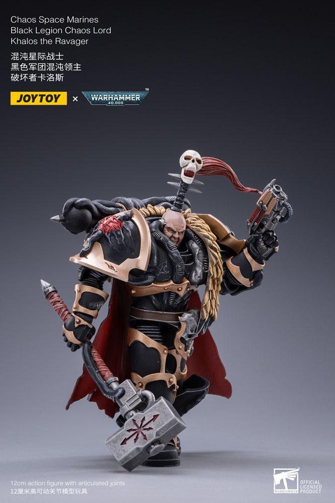 WARHAMMER 40K - Black Legion Chaos Lord Khalos the Ravager - Fig. 16cm - 4