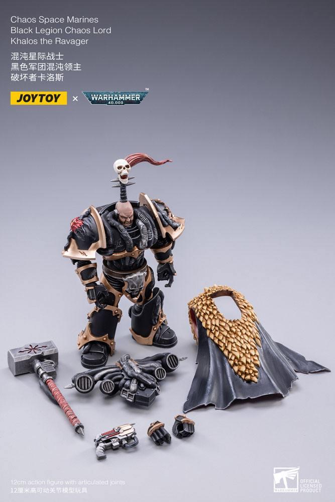 WARHAMMER 40K - Black Legion Chaos Lord Khalos the Ravager - Fig. 16cm - 6