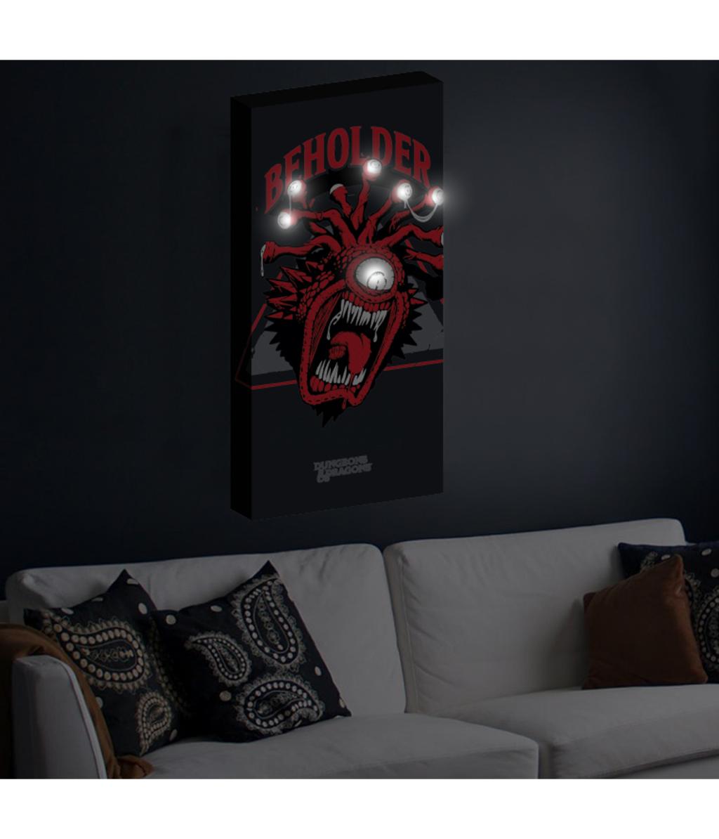 DONJONS & DRAGONS - Beholder - Canvas avec 6 lumières LED 20X3X40cm - 3