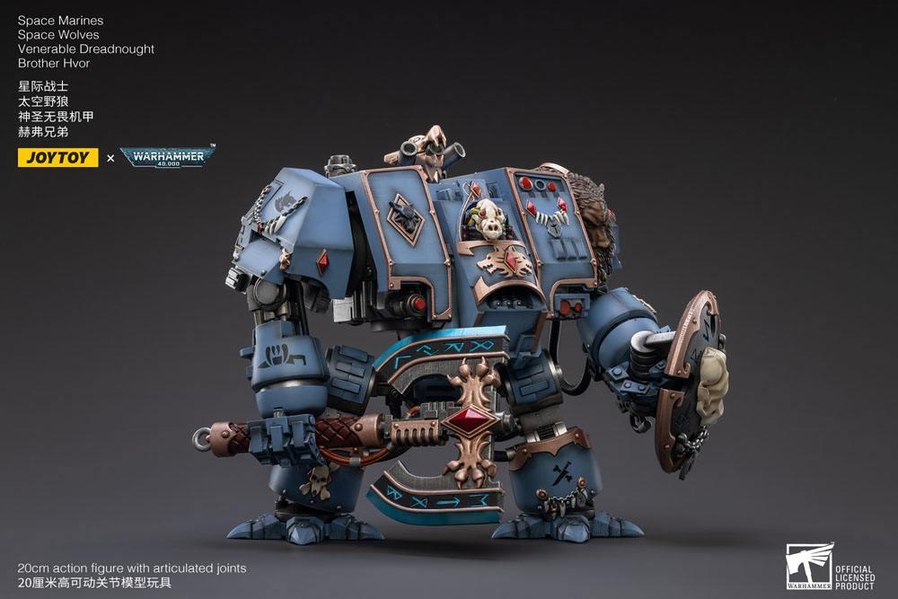 WARHAMMER 40K - Space Wolves Dreadnought Frère Hvor - Figurine 20cm - 4
