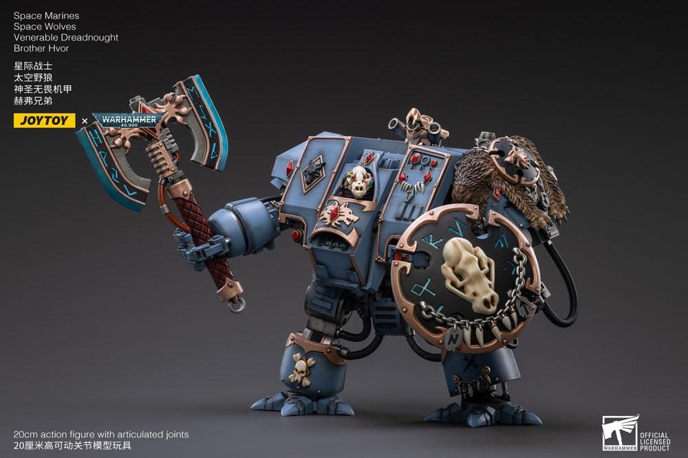 WARHAMMER 40K - Space Wolves Dreadnought Frère Hvor - Figurine 20cm - 5