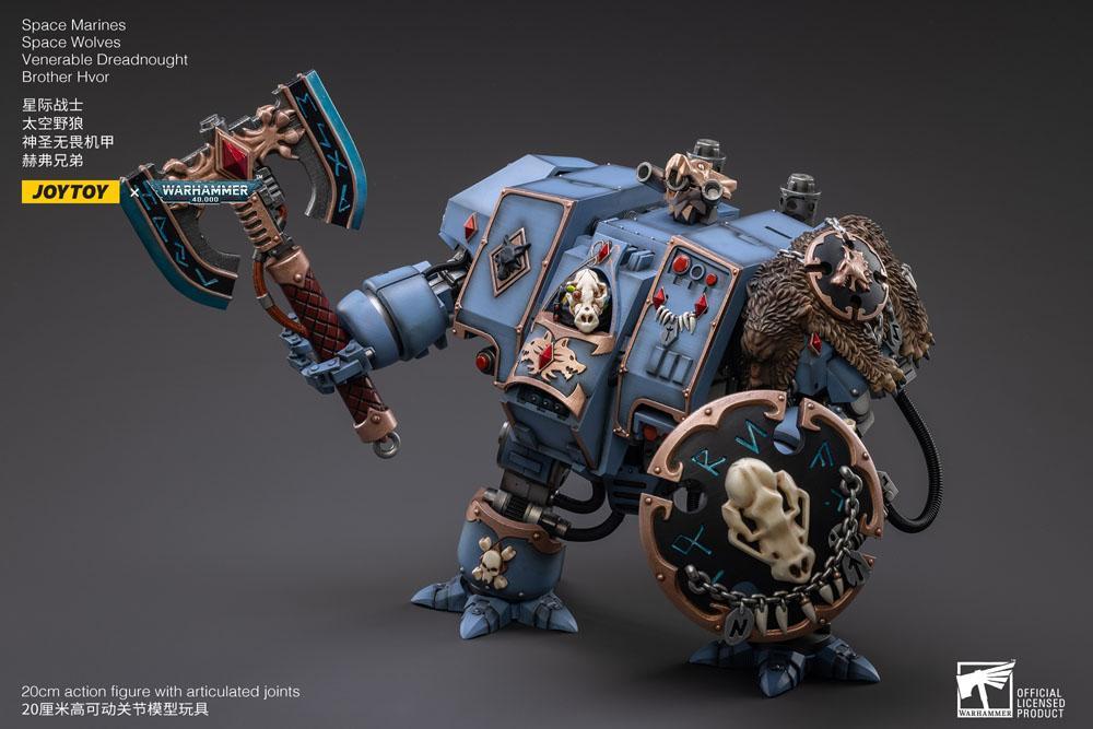 WARHAMMER 40K - Space Wolves Dreadnought Frère Hvor - Figurine 20cm - 6