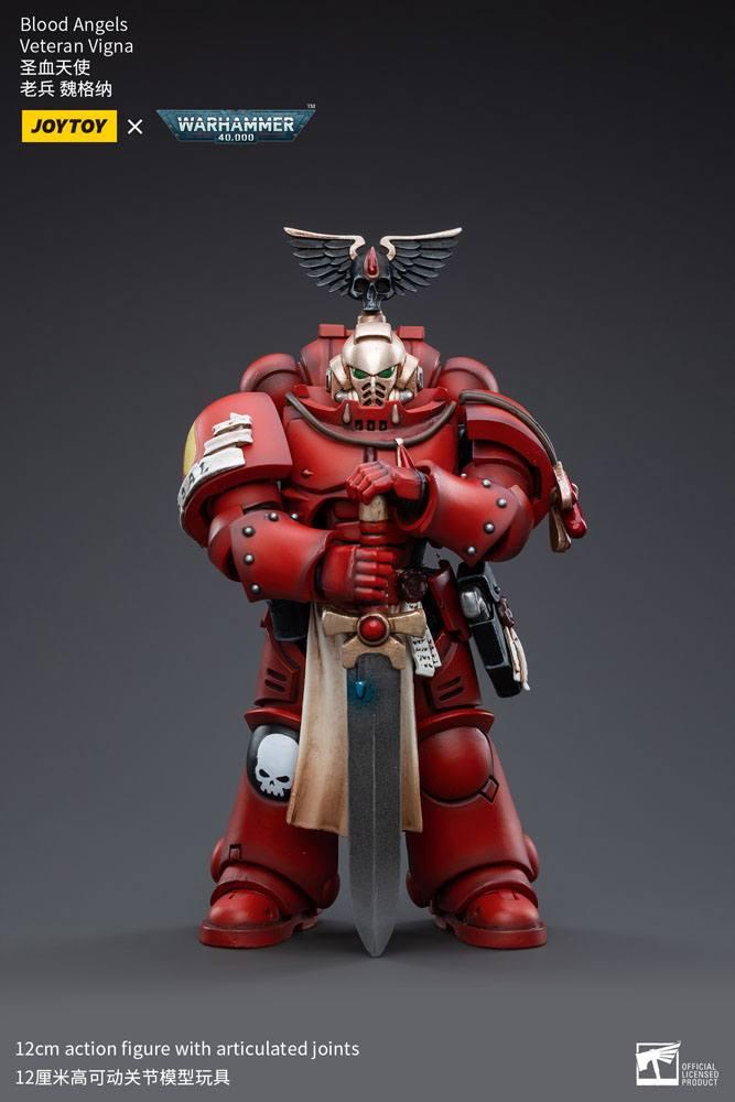 WARHAMMER 40K - Blood Angels Veteran Vigna - Figurine 1/18 12cm - 2