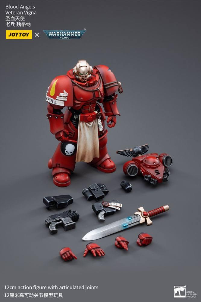 WARHAMMER 40K - Blood Angels Veteran Vigna - Figurine 1/18 12cm - 6