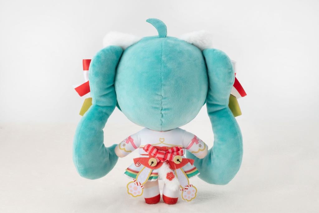 HATSUNE MIKU X MANEKI-NEKO - White Cat - Peluche 22cm - 3