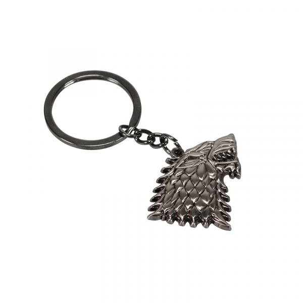 GAME OF THRONES Sculpted Metal Keyring Stark