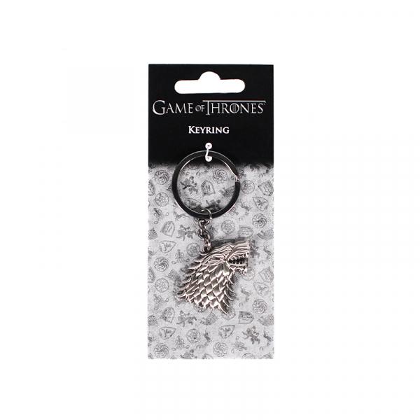 GAME OF THRONES Sculpted Metal Keyring Stark