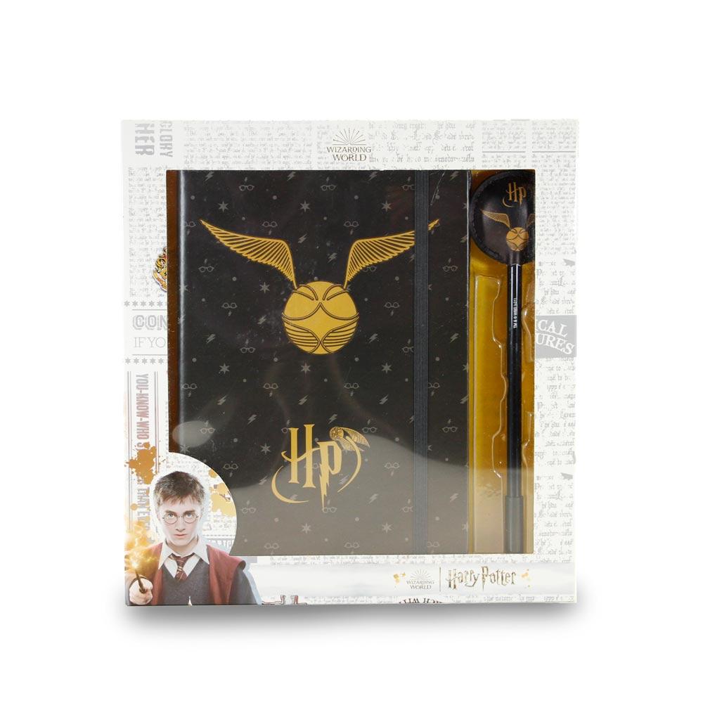 HARRY POTTER - Vif d'Or - Gif Box - Notebook A5+ Stylo - 5