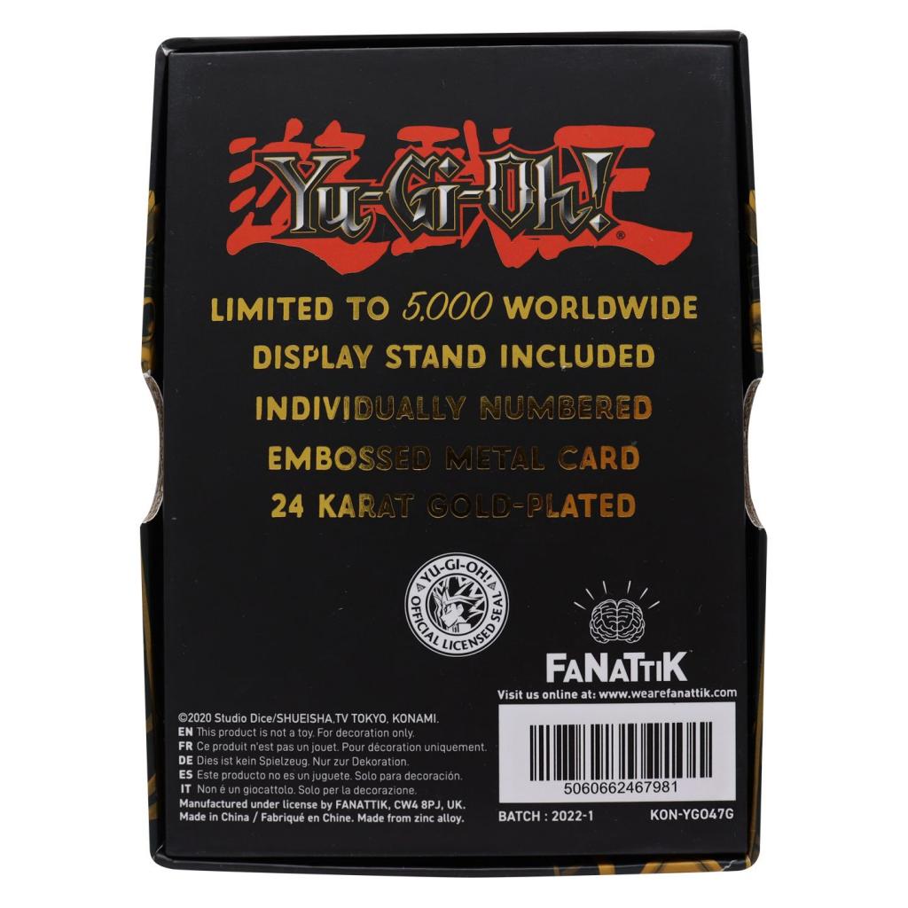 YU-GI-OH! - Dark Paladin - Carte en Métal Plaqué Or Collector - 2