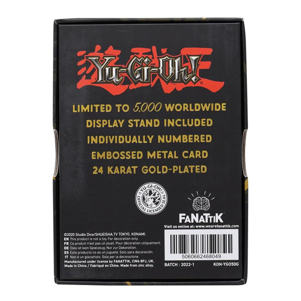 YU-GI-OH! - Red Eyes B. Dragon - Carte Plaquée Or 24k Collector - 2