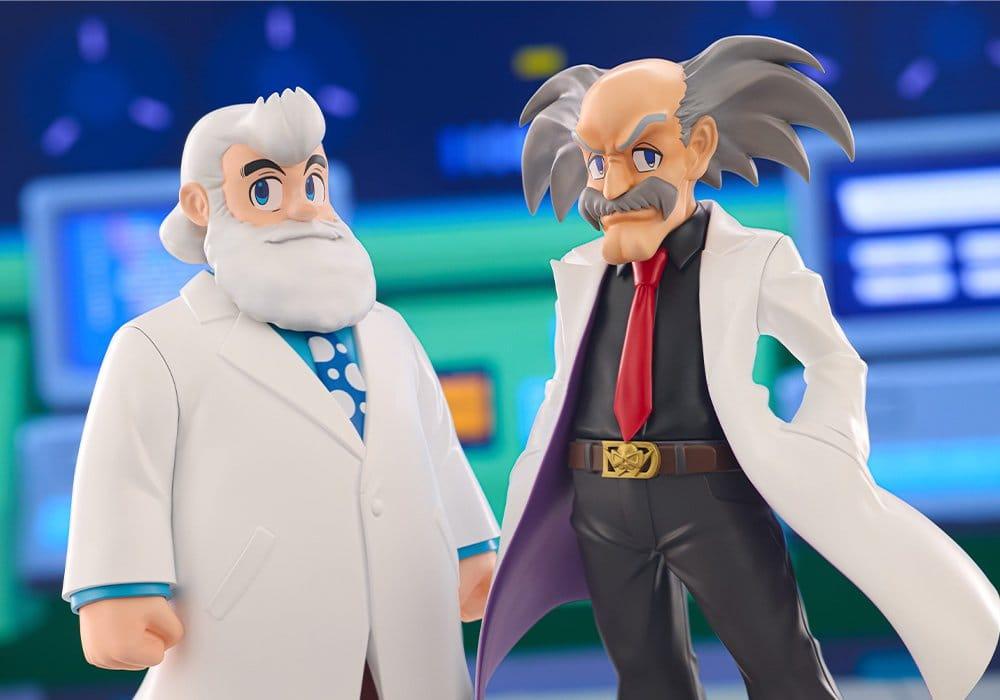 MEGA MAN - Dr. Willy & Dr. Light - Statue Oshi Works 22cm - 2
