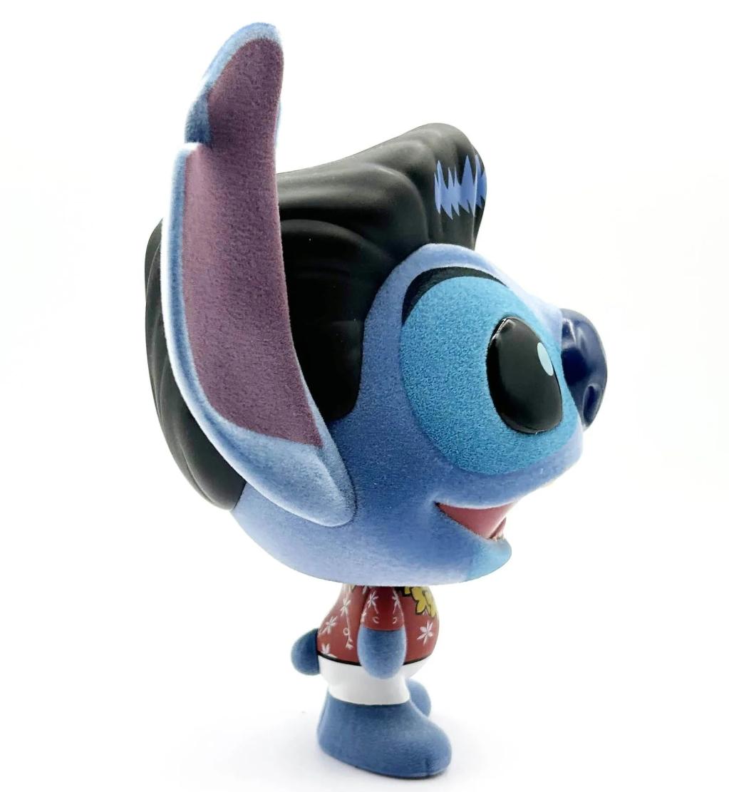 STITCH - Elvis Blue Hawaiian - Bhunny Flocked Vinyl Figure - 10cm - 3