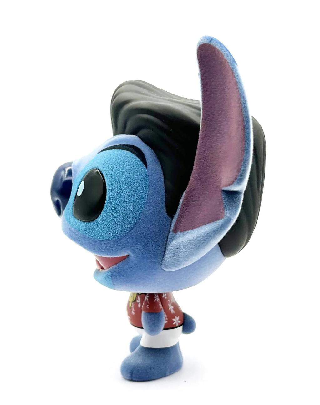 STITCH - Elvis Blue Hawaiian - Bhunny Flocked Vinyl Figure - 10cm - 4