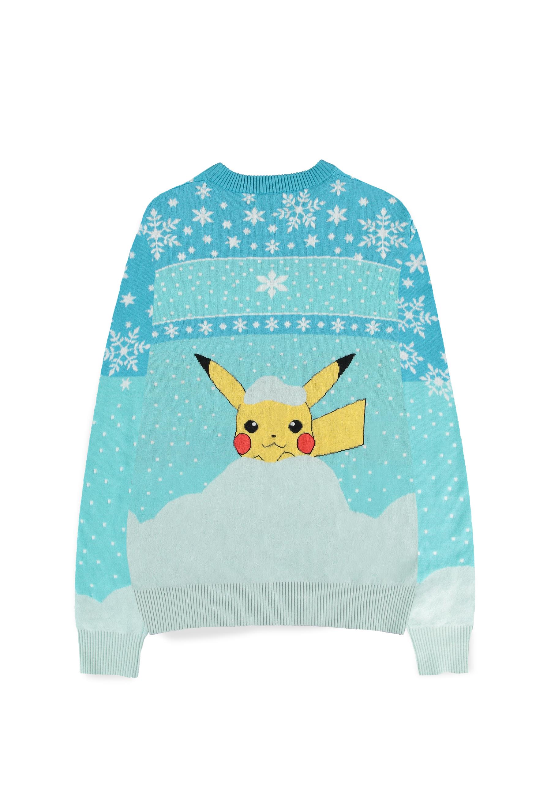 POKEMON Pikachu Snow Christmas Jumper (M)