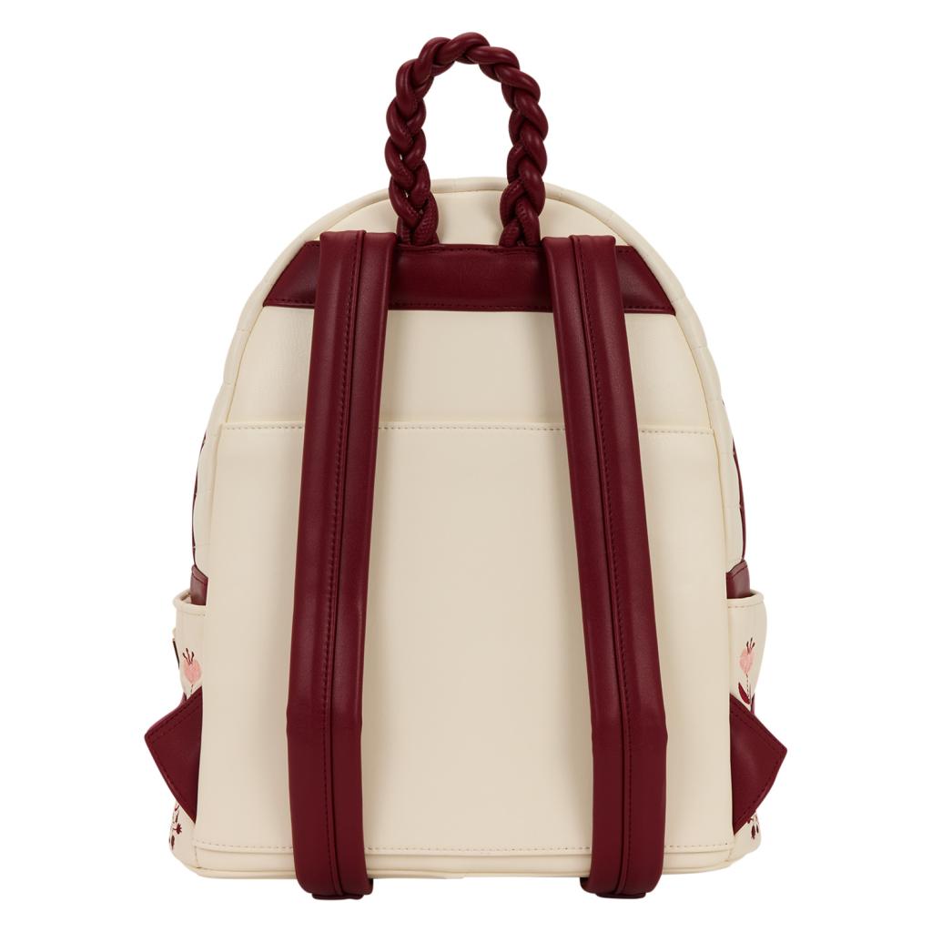 CREAM & RED - Floral - Mini Sac à Dos LoungeFly - 3