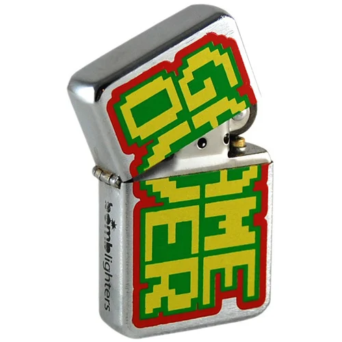 BEMS LIGHTER GAMEOVER Retro Pixel Arcade Style 'TIN BOX'