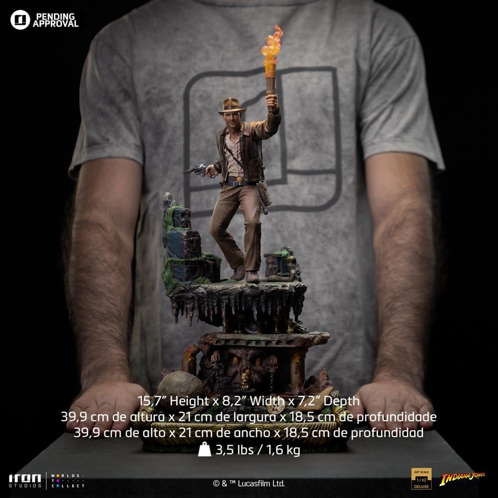 INDIANA JONES - Indiana Jones - Statuette Art Scale Deluxe 1/10 39.9cm - 6