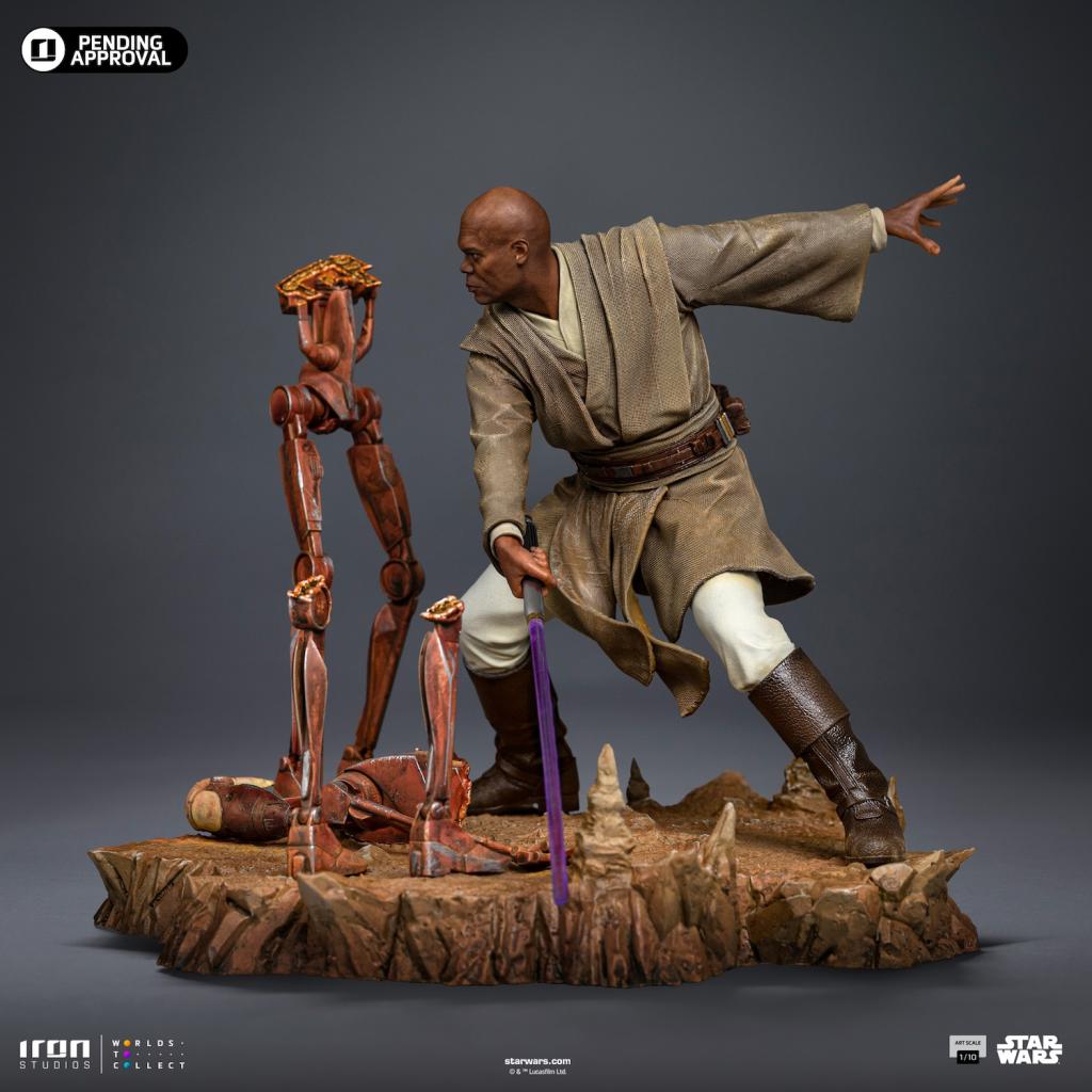 STAR WARS - Mace Windu - Statuette Art Scale 1/10 17.85cm - 2