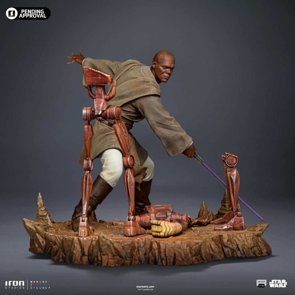 STAR WARS - Mace Windu - Statuette Art Scale 1/10 17.85cm - 3