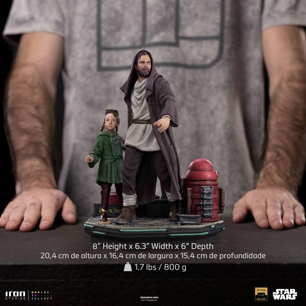 OBIWAN KENOBI ObiWan and Young Leia Statue del Art Scale 1/10 20cm
