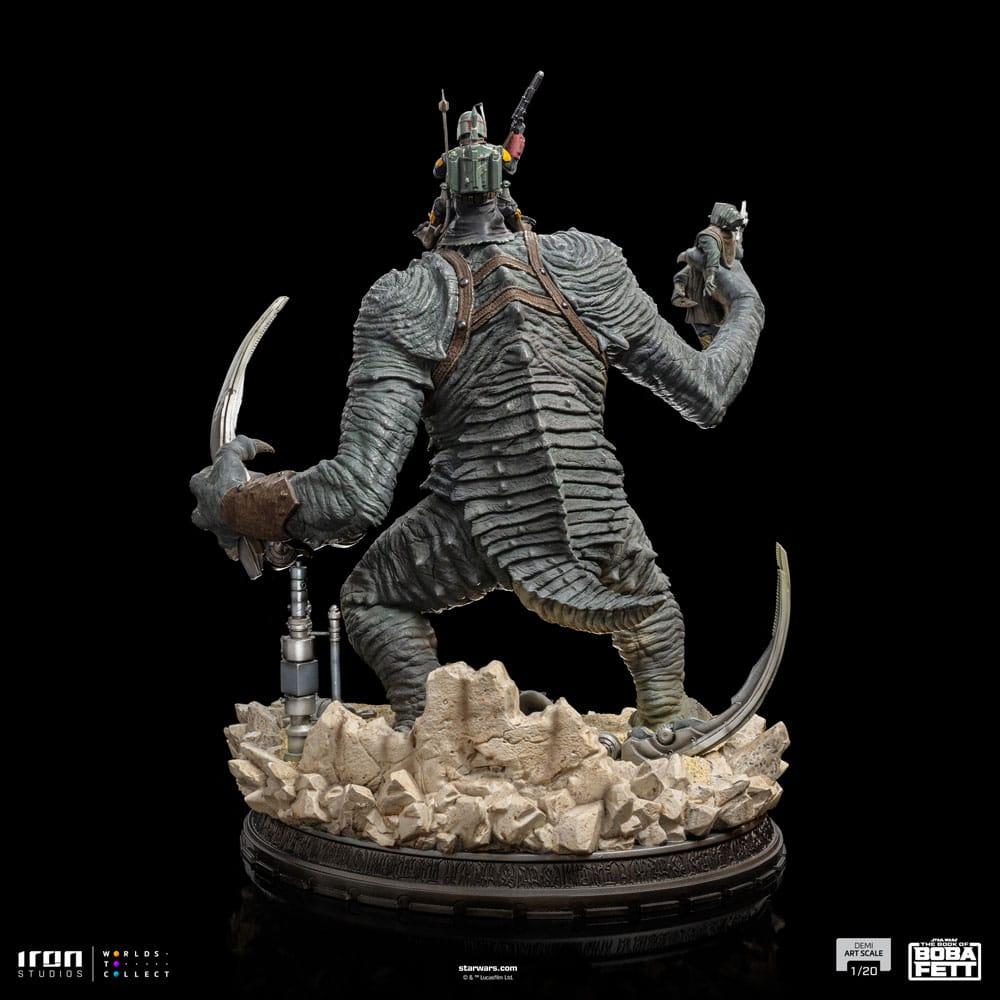 STAR WARS - Boba Fett & Rancor - Statuette Demi Art Scale 1/20 38cm - 2