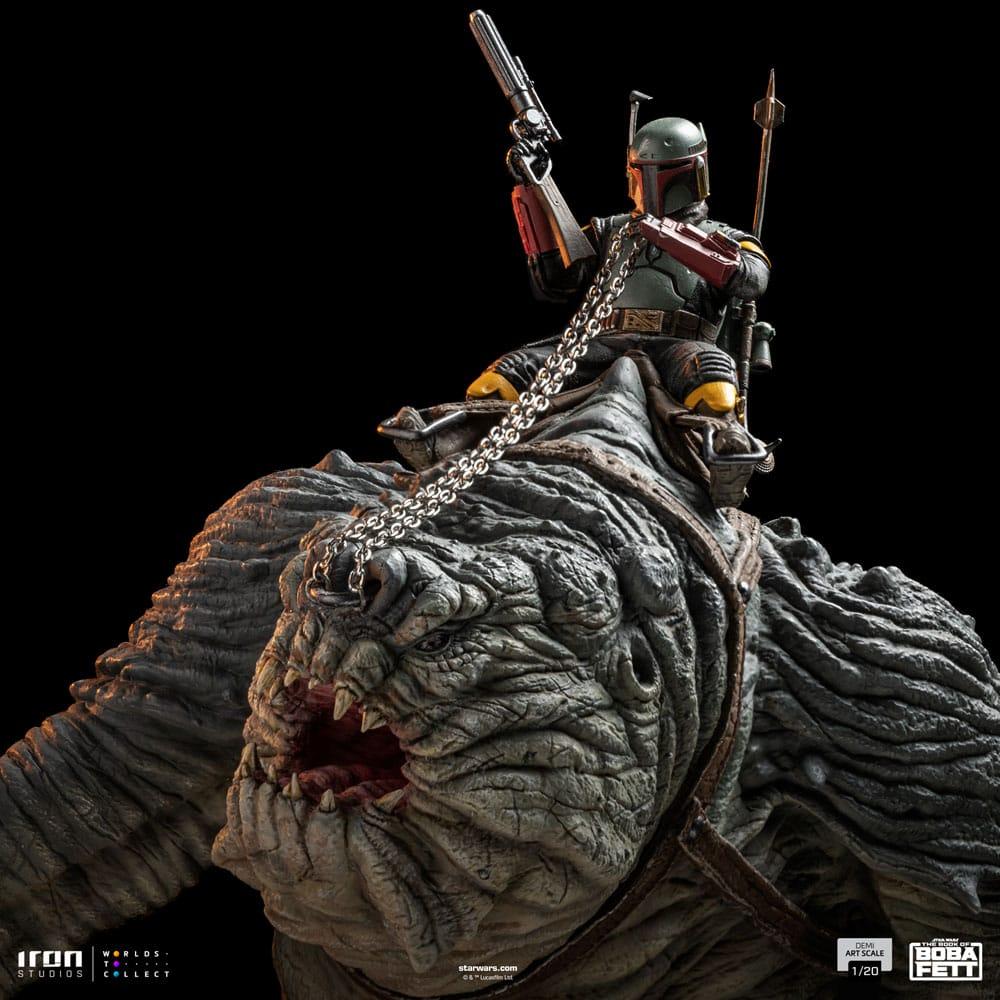 STAR WARS - Boba Fett & Rancor - Statuette Demi Art Scale 1/20 38cm - 3