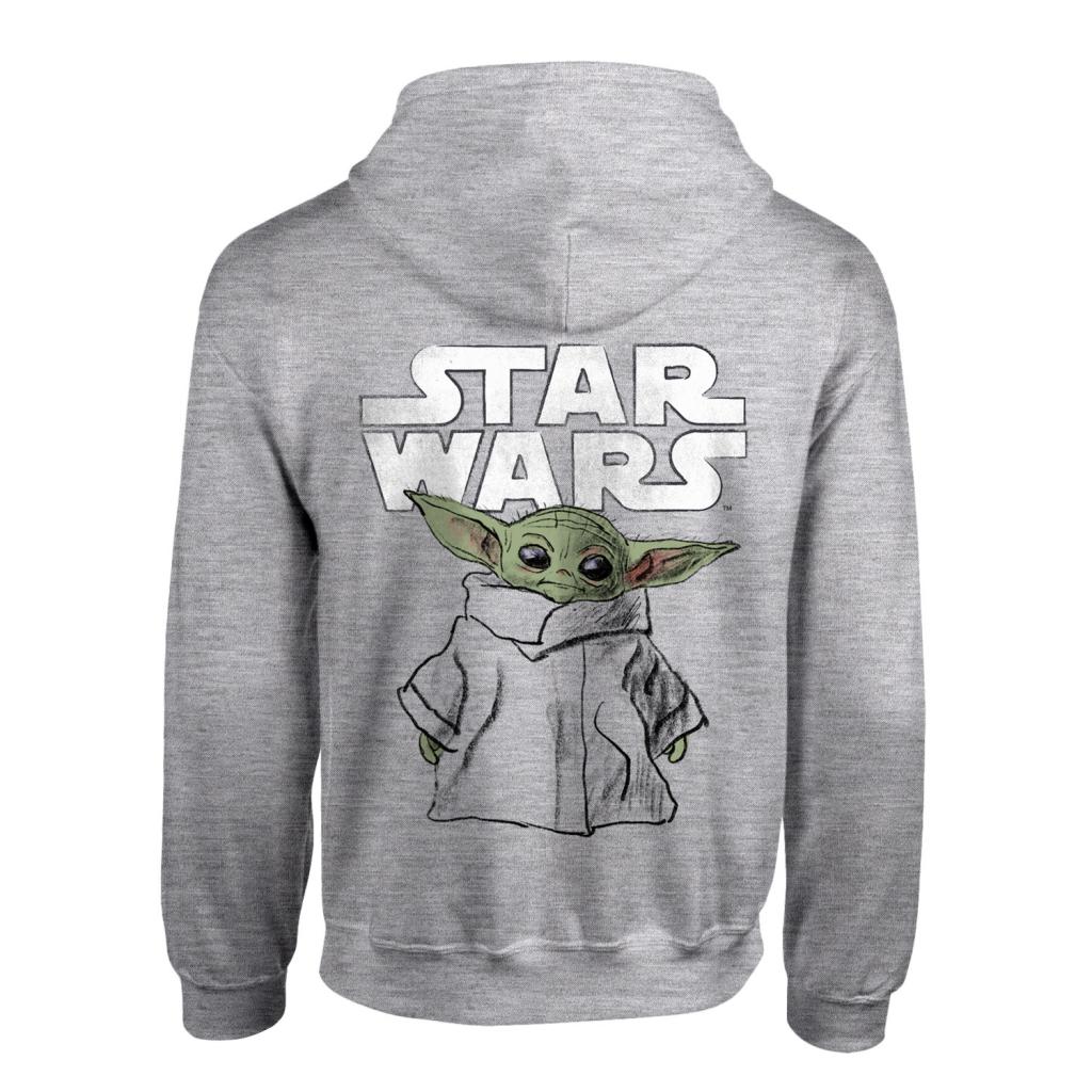 Sweat à Capuche The Mandalorian The Child – « Don't Make Me Use The Force », Produit Officiel Star Wars (taille Unique)