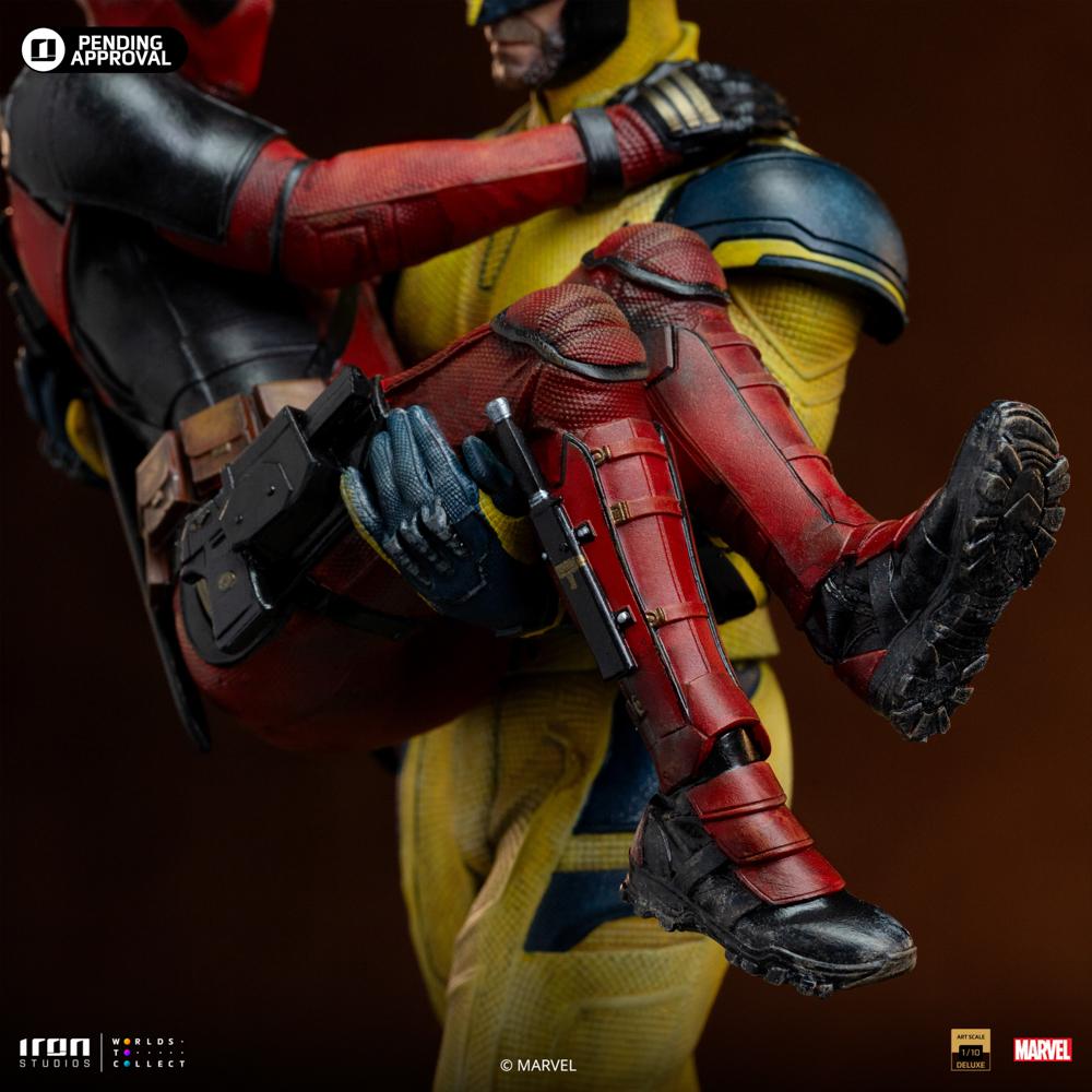 Iron Studios Statua Deadpool Art Scale 1/10 Da Deadpool & Wolverine - Resina Dipinta A Mano, Altezza 20,8 Cm, Collezione Ufficiale Marvel - 3