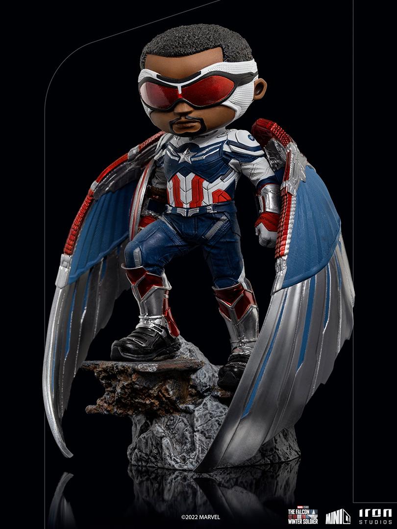 MARVEL - Captain America Sam Wilson - Figurine Mini Co 17cm - 3
