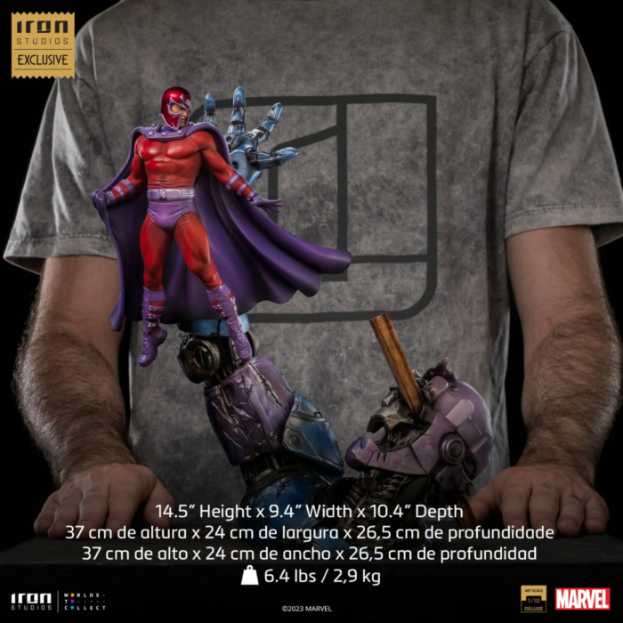 MARVEL-Magneto vs Sentinel-Statue Del. Art Scale 1/10 37cm 