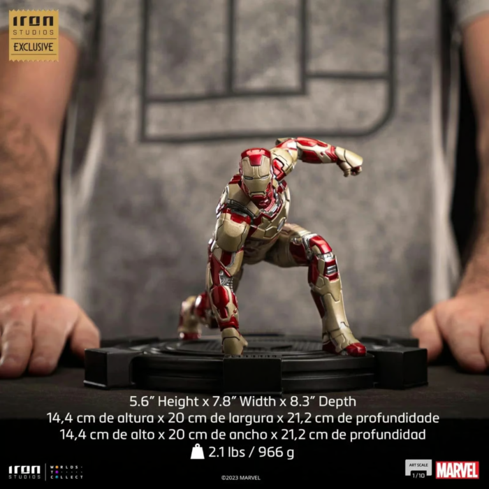 MARVEL - Iron Man Mark XLII -Statue Del. Art Scale 1/10 14cm 2023 CCXP - 4