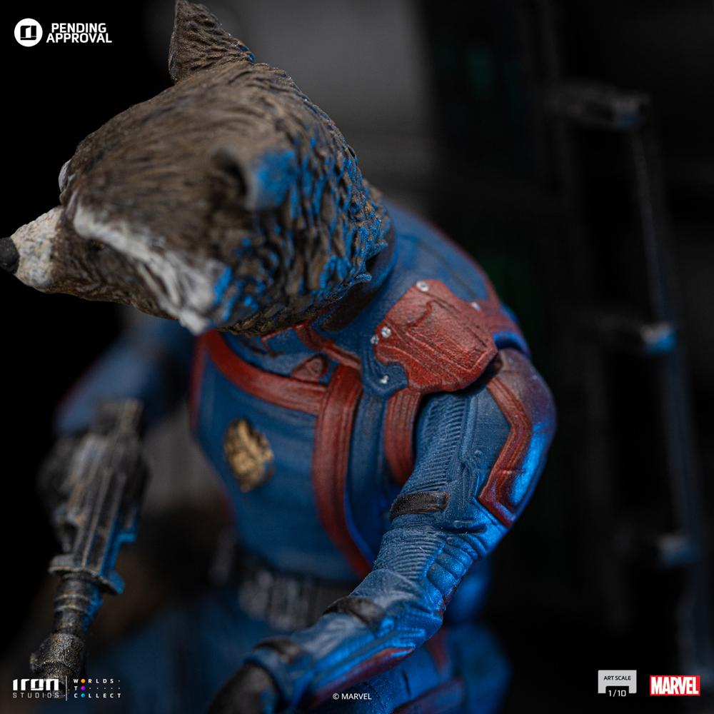 GARDIENS DE LA GALAXIE 3 -Rocket Racoon -Statuette Art Scale 1/10 20cm - 3