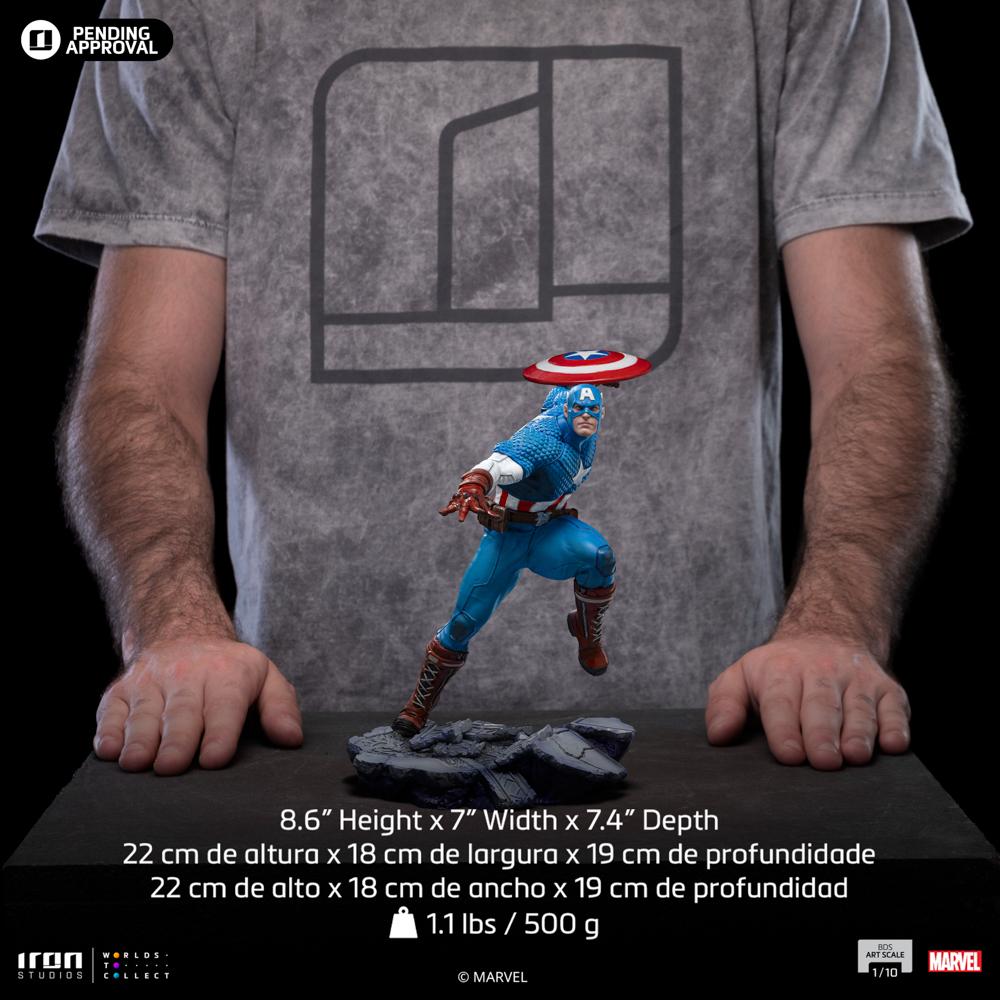 MARVEL - Captain America - Statue BDS Art Scale 1/10 22cm - 6