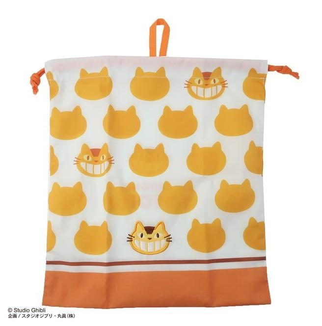 MY NEIGHBOR TOTORO - Silhouette Catbus - Satchel with lanyard 19x20cm - 2
