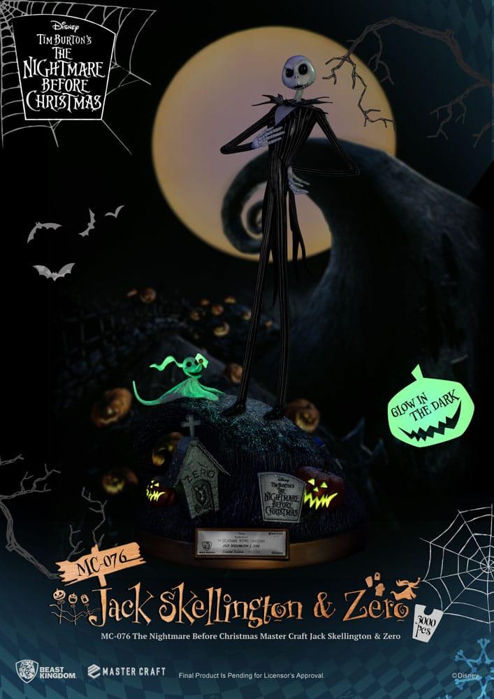 NBX - Jack Skellington & Zero - Statuette Master Craft 39cm - 2