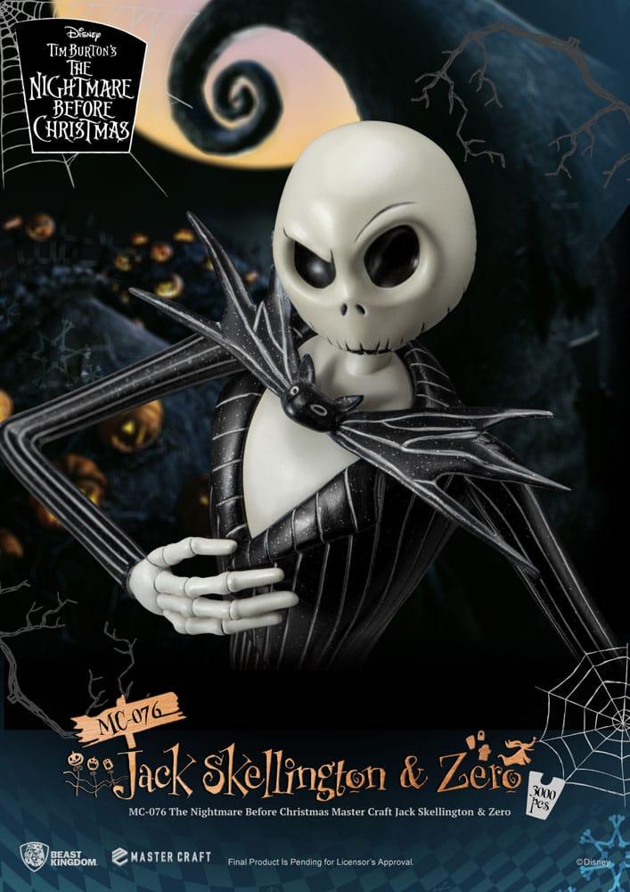 NBX - Jack Skellington & Zero - Statuette Master Craft 39cm - 3
