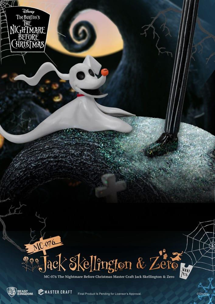 NBX - Jack Skellington & Zero - Statuette Master Craft 39cm - 4