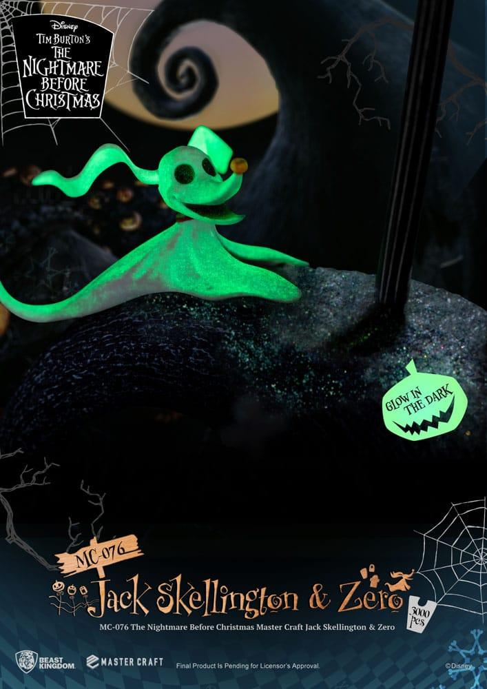 NBX - Jack Skellington & Zero - Statuette Master Craft 39cm - 6