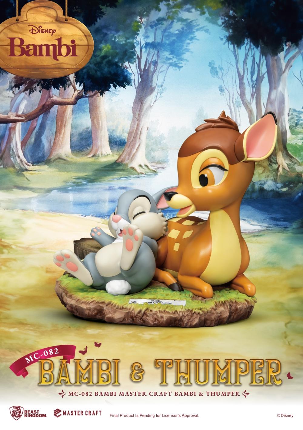 BAMBI - Bambi & Thumper - Statue Master Craft 26.5cm - 2