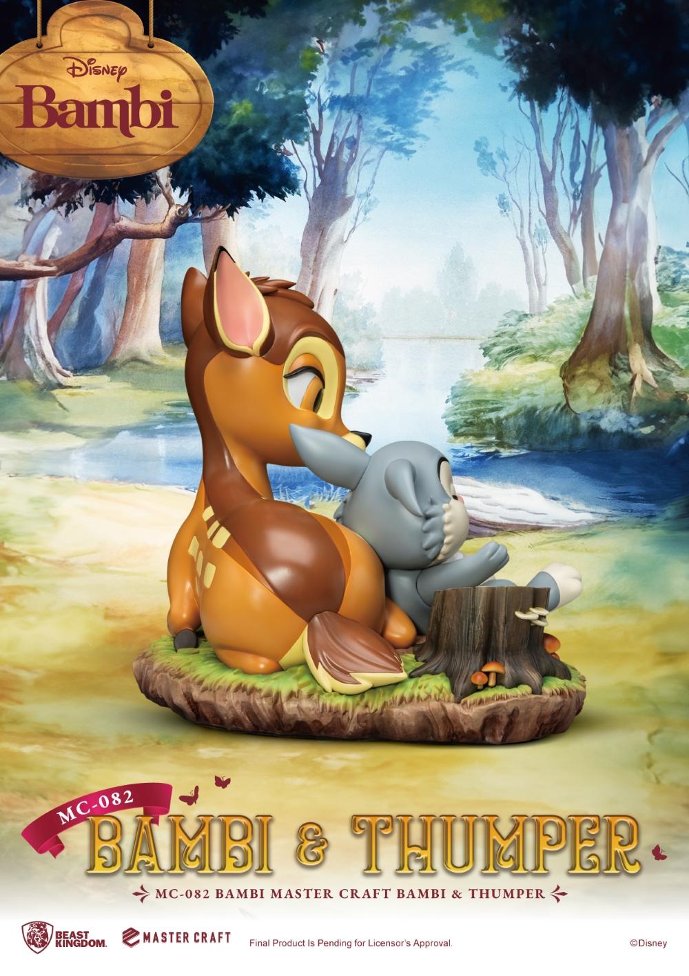 BAMBI - Bambi & Thumper - Statue Master Craft 26.5cm - 3